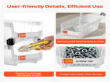 Plastic Stackable Bins, 37.7 x 21.5 x 18 cm , Plastic Containers for Organizing & V952-DDWLX6GZ14LTCARKA001V0