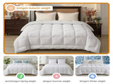 Giselle Bedding Wool Quilt 500GSM Thick Super King Winter Doona Baffle Box Construction 100% Wool QUILT-WOOL-500-N-SK