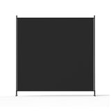 Artiss Room Divider Screen 175x180cm Fabric Black RD-D-PLY-175-BK