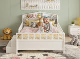Artiss Single Bed Frame with 2 Storage Drawers, Montessori Bed with Headboard, 2 USB Ports & Led WBED-F-HOMIX-S-WH-AB