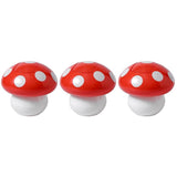 Red Decorative Mushroom Trash Bucket, , Multi-Use, 3Pcs V1366-AZ2-W-13543