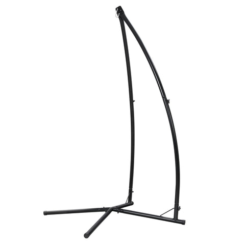 Gardeon Hammock Chair Steel Stand Outdoor Furniture Heavy Duty Black HM-CHAIR-STAND-X