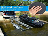 Boat Trailer Bunk Carpet Roll, Felt Marine Padding with Anti Slip PE Backing, Black 20 Ft x 8 In V1188-MS-721-027
