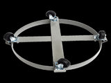 Drum Dolly 450kg 55 Gallon w Swivel Casters Heavy Duty Steel Frame Non Tipping V63-824681