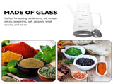 Borosilicate Glass Sauce Jar, Clear Scale, Multi Color, Perfect for Condiments, Seasoning V1369-AZ3-W-18431