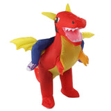 Inflatable Costume Dinosaur Riding Funny Costume Riding Blow Up Costume For Indoor Outdoor Adult V1294-YM0521-3115230019711