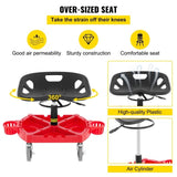 Rolling Garage Stool, 300LBS Capacity, Adjustable Height from 18 in to 23 in, 360-degree Swivel V952-YCTYXAPJYL4PDBZGEV0