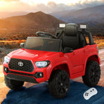 Kids Electric Ride On Car Toyota Tacoma Off Road Jeep Toy Cars Remote 12V Red RCAR-LS-TOYO-RD