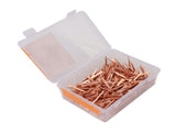250Pcs Horseshoe Nails Copper Plated Rustproof Equestrian Riding Equipment Pet Supplies 51mm E5 V1294-YM0706-3111230194813