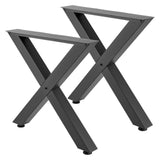Table Legs, 750 x 790 mm Steel Furniture Legs, Modular Design, Easy Assembly, 1000 kg Max V952-ZTCFKXX2831IBPCFO001V0