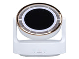 Lighted Mirror Fan Multifunctional Silent Oscillating Rechargeable Desk Bladeless Fan for Home V1294-YM0901-3113240170011
