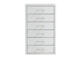 Levede 6 Drawer Office Cabinet Drawers White HO0403-WH