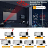 Projector Alarm Clock with Radio, Digital Clock, USB Alarm Clock Radio with Dual Alarm and 7 LED V1237-ZY-715-193
