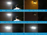 Solar Powered Motion Sensor Wall Light with Dual-Head LED Spotlight, IP65 Waterproof Outdoor V1341-ZY-BGQ7DJCU-2PCS