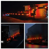 10x LED Clearance Lights Side Marker Lamp Red Amber Truck Trailer Caravan Lorry V201-W13281976