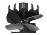 4 Blade Fireplace Fan Aluminium Alloy Heat Powered High Temperature Resistant Stove Fan for Home V1294-YM3113220215611-0421