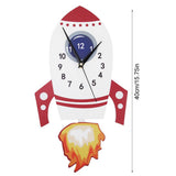 Cartoon Mute Wall Clock Kids Unique Gifts Pendulum Children's Bedroom DIY Decor Clock V1294-YM0901-JY34202