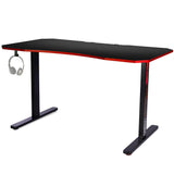 OVERDRIVE Gaming Desk 139cm PC Setup Table Computer Carbon Fiber Style Black V219-FURGAMOVDAD42