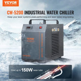 Industrial Water Chiller, CW-5200, Industrial Water Cooler Cooling System with Built-in Compressor V952-GYLSJYSJS7L1LBEPIV3