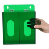 Acrylic Wall Mount Face Holder with Dual Slots for Masks and Gloves Storage Organizer V1369-AZ3-W-19332
