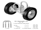 Sliding Gate Kit, 6 Rolling Gate Hardware Kit, Universal Adjustable Sliding Gate Rollers Track V952-HLHMJLJ6INCHO9AC8V0