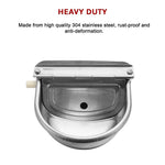 Automatic Water Trough Stainless Steel 304 Bowl V63-783935