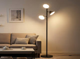 Emitto 3-Light LED Floor Lamp Dimmable Tree Lamp Remote Adjustable Living Room LI0596-BK-3-AU