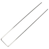 100Pcs U Shaped Garden Stakes Galvanized Steel Landscape Stakes Pins for Weed Barrier Sod Fabric V1294-YM0703-3111230111512