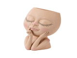 Face Planter Pots Head Planter Face Flower Pot Head Planter for Indoor Outdoor Plants with Drainage V1294-YM0717-220822TW05-1