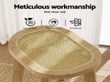 Artiss 4x Bar Stools Bamboo Rattan Stool Counter Chair Kitchen Barstools BA-Y-1033-NAX4