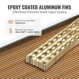 20"x 20" Heat Exchanger Water to Air 3-Row 3/8" Copper Ports 242 Fins V952-CPGSHRQ202001R9UUV0