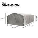 Box Cage Trailer Cover Canvas Tarp for 7x4 ft 600mm High Cage V379-TRAILCOV749002