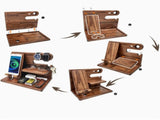 Phone stand - organizer - jewelry holder - desk organizer - gift men - cell phones, gifts V1188-MS-313-0503