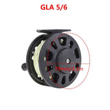 Fly Fishing Reel with Nylon Line, for Fly Line Backing Line and Taper Leader V1192-AZ-W-30777