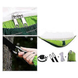 Camping Mosquito-proof Hammock Lightweight Nylon Fabric with Straps Outdoor Hanging Sleeping Bag V1308-DSZKI-1015