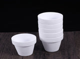 Worgeous 5Pcs 10x10CM Small White Terracotta Pot Clay Ceramic Pottery Planter Cactus Flower Pots V1189-LWWAL-20260327-03407