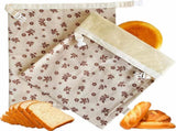 2 Pack Beeswax Bread Bags for Sourdough,Reusable Cotton Beeswax Bag for Homemade V1258-DP02-WO-218