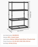 VEVOR Storage Shelves 4 Tier Adjustable Heavy Duty Garage Shelving Unit 1089 kg V952-LXLZLKHJ2040L9EDJV0