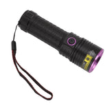 Y48 365nm Ultraviolet Flashlight Rechargeable Black Light Flashlight for Resin Curing Currency V1294-YM0626-3119220183011
