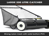 PlantCraft Push Lawn Sweeper, 26" Wide Leaf and Grass Clipping Collector V219-GSWWLKPCP26A
