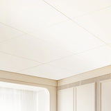 VEVOR Ceiling Tiles 10-Pack 24 x 24 in PVC Foam Fire-Rated Smooth White V952-THBZPVCFPB1010YENV0