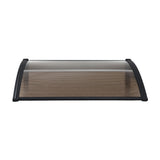 Instahut Window Door Awning 0.8mx1m Brown AWN-08X1-BR