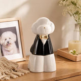 Glazed Ceramic Memorial Urn for Pets, A Sealed Display Holder with Home Shelf Placement and Quiet V1107-136-81759-BLU