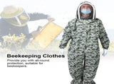 Double Zippers One Piece Bee Suit Beekeeping Protective Clothes with for Beekeeper V1294-YM0901-3111200086812