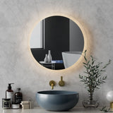 Embellir Bluetooth LED Wall Mirror With Light 50CM Bathroom Decor Round Mirrors MM-E-WALL-ROU-LED-50-BT