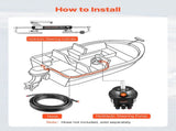 Hydraulic Steering Kit, 90 HP, Hydraulic Steering Helm Pump & Cylinder, with 6.9 MPa/1000 psi Max V952-YYZXXTTJ90HPIVK97001V0
