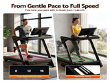 Everfit 500mm Wide Belt Treadmill 30% Auto Incline Foldable Treadmills for Home with LED Lights TMILL-500-AUTO