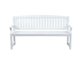Gardeon Outdoor Garden Bench Wooden 2 Seater Lounge Chair Patio Furniture White ODB-4412W-WH