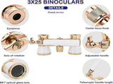 Opera Binoculars 3x25 Glasses Compact Telescope for Concerts and Travel V1263-JX-4146