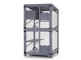 i.Pet Cat House Wooden 180cm Rabbit Hutch Pet Condo Small Dog Enclosure Cage PET-CH-H180-GR